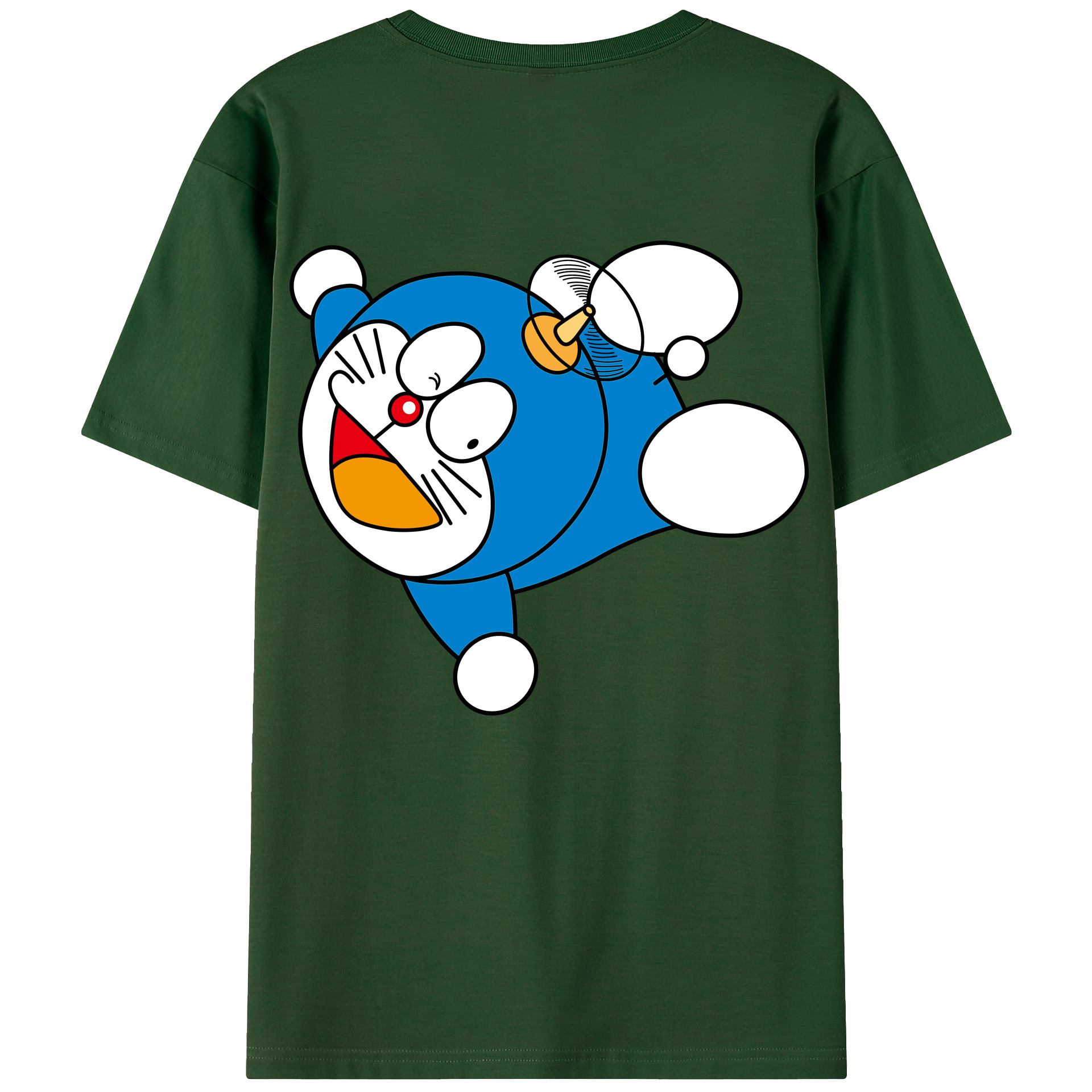 （画像用） ドラえもん Doraemon 綿100％半袖Tシャツ（背面プリント）